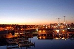 Twilight at Watefront Ipswich Docks